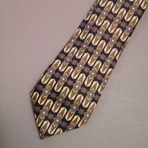 MUSEO Men's Silk Tie Abstract Arrows Geometric